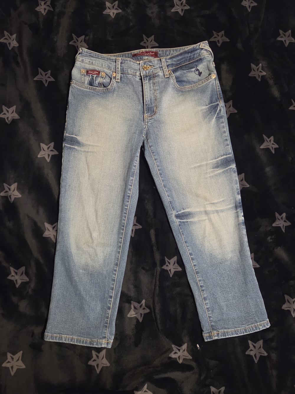 Baby Phat Light Wash Cropped Ankle Jean